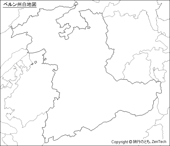 ベルン州 白地図