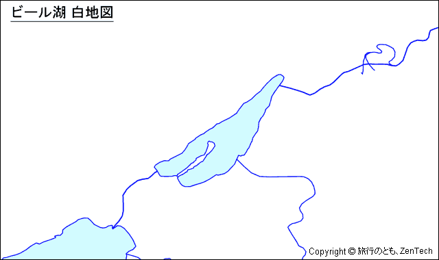 ビール湖白地図