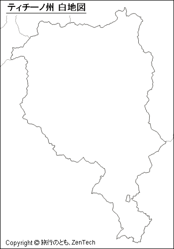 ティチーノ州 白地図