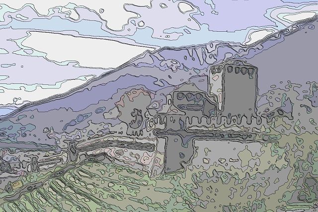 ベッリンツォーナ旧市街の3つの城と防壁・城壁群