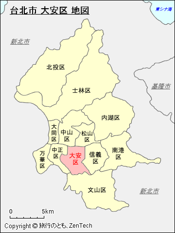 台北市 大安区 地図
