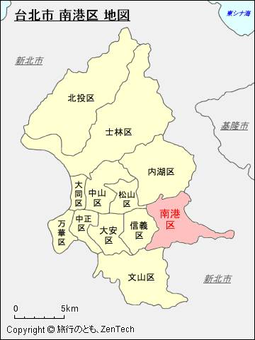台北市 南港区 地図