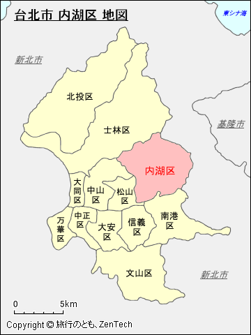 台北市 内湖区 地図