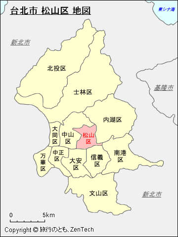 台北市 松山区 地図