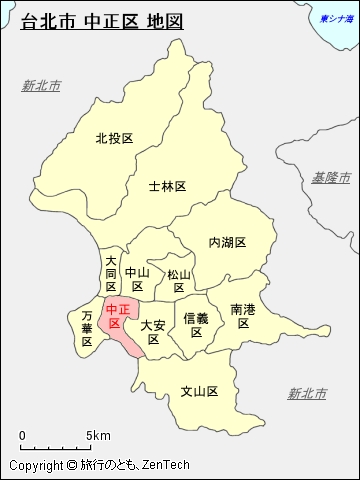 台北市 中正区 地図