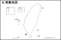 台湾の島地図