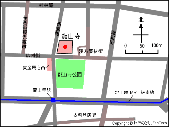 龍山寺 地図
