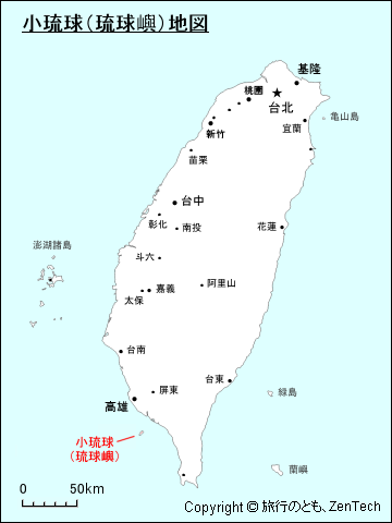 小琉球地図