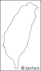 台湾白地図