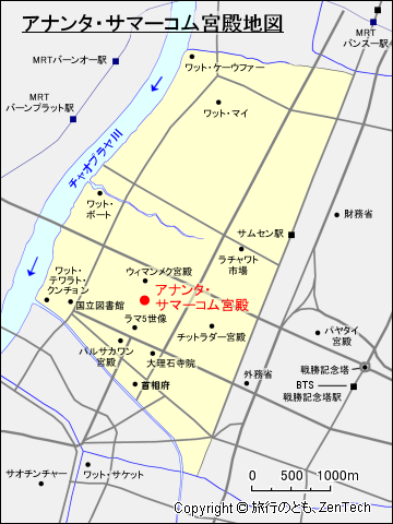 アナンタ・サマーコム宮殿地図