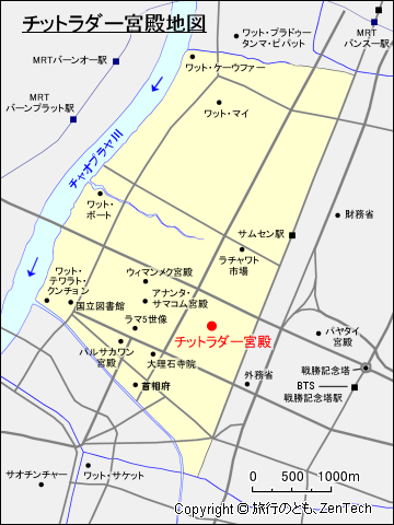 チットラダー宮殿地図