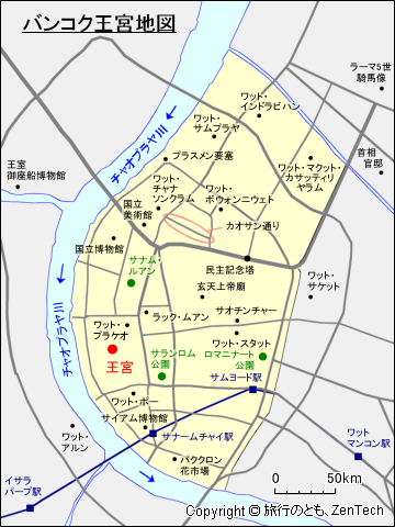 バンコク王宮地図