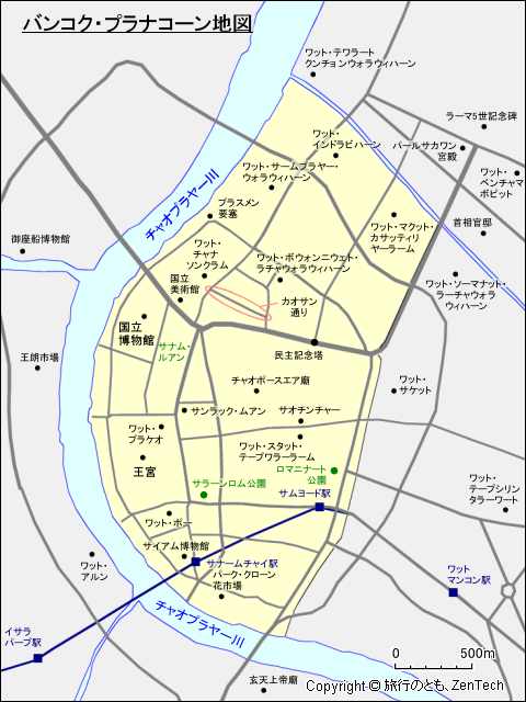 プラナコーン地図