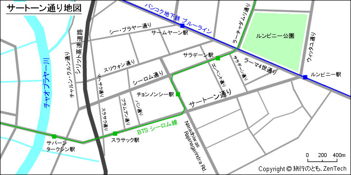 サートーン通り地図