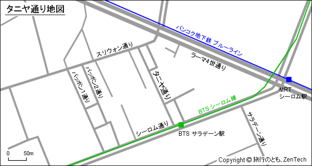 タニヤ通り地図