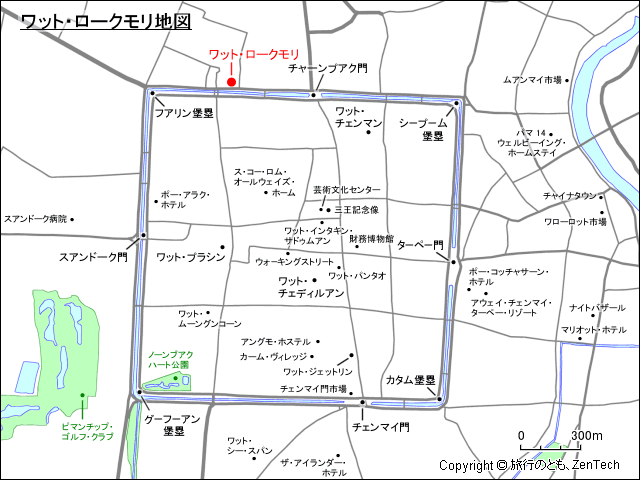 ワット・ロークモリ地図