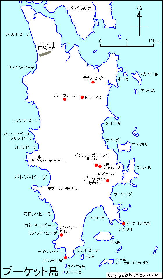 プーケット島地図