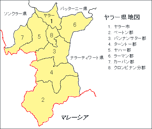 ヤラー県地図
