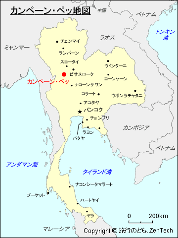 カンペーン・ペッ地図