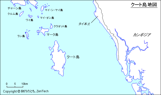 クート島地図