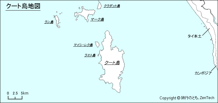 クート島地図