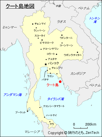 クート島地図