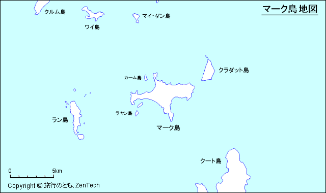 マーク島周辺地図