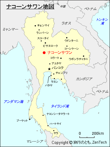 ナコーンサワン地図