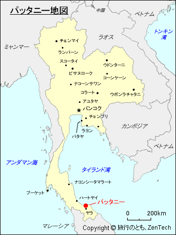 パッタニー地図