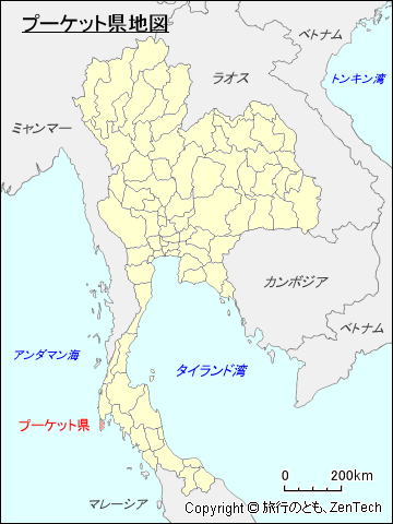 タイ王国プーケット県地図