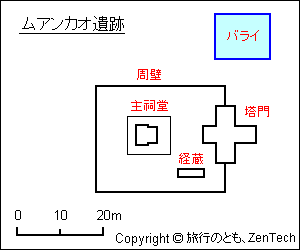 ムアンカオ遺跡 平面図