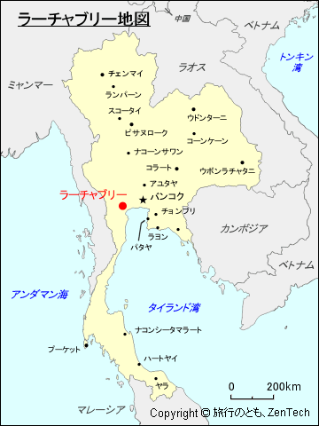 ラーチャブリー地図