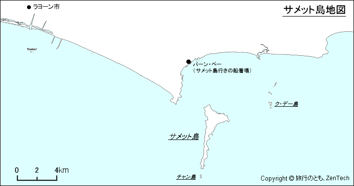 サメット島地図