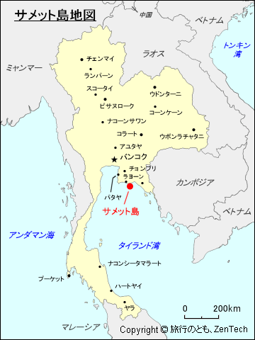 サメット島地図