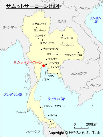 サムットサーコーン地図