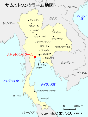 サムットソンクラーム地図