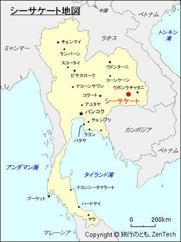 シーサケート地図