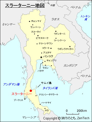 スラートターニー地図