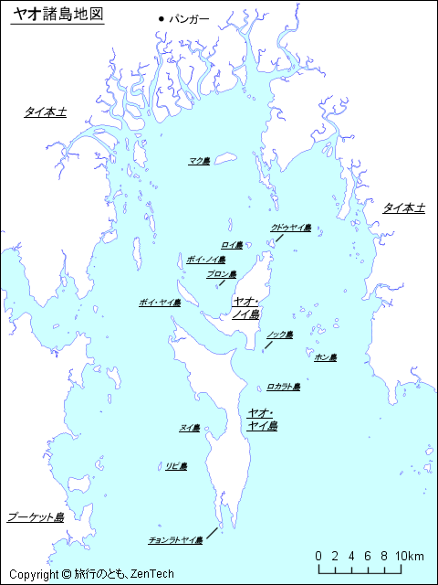 ヤオ諸島地図