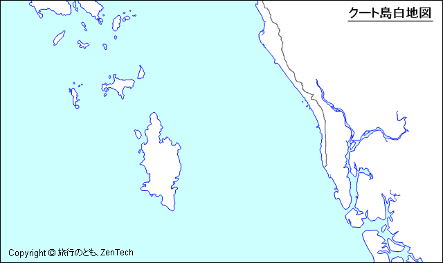クート島白地図