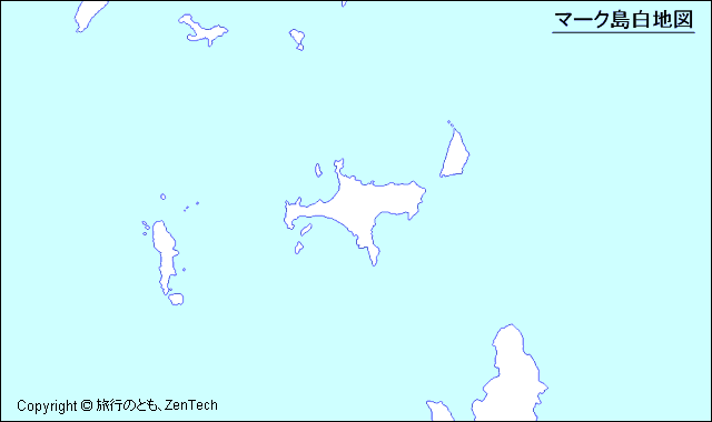 マーク島白地図
