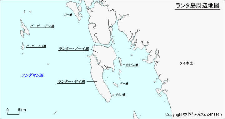 ランタ島周辺地図