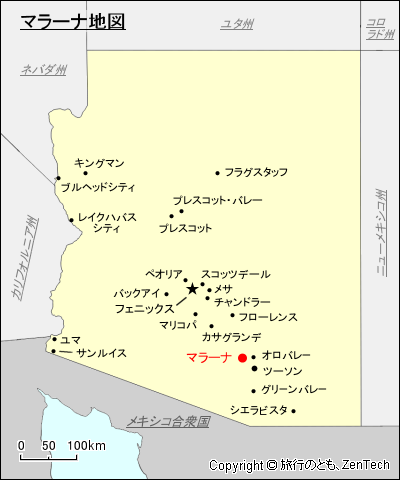 マラーナ地図