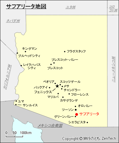 サフアリータ地図