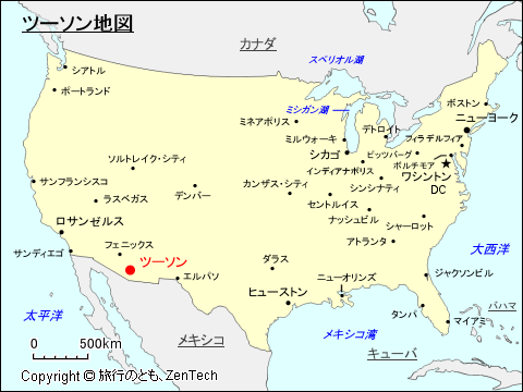ツーソン地図