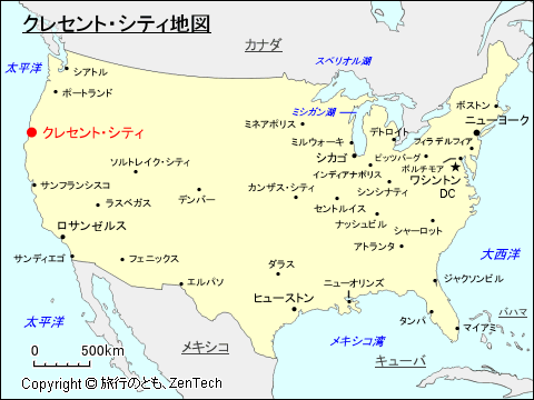 クレセント・シティ地図