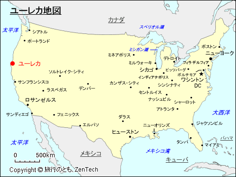 ユーレカ地図