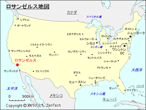 ロサンゼルス地図