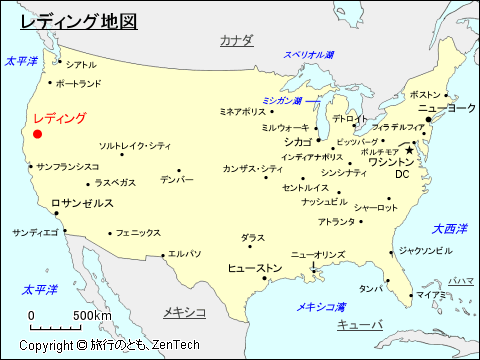 レディング地図