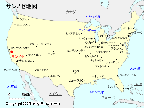 アメリカ合衆国 サンノゼ 旅行のとも Zentech